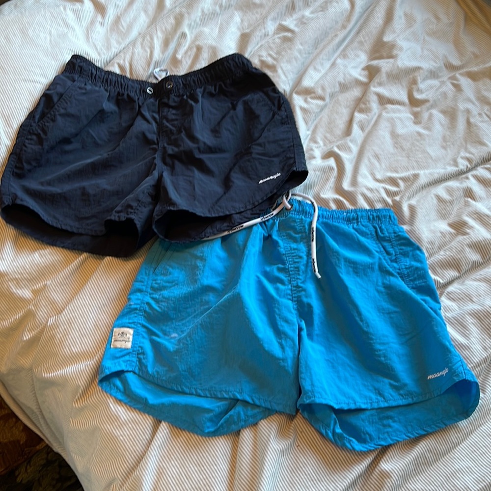 SOLD ————————-2 pair of Maamgic  size S swim trunks